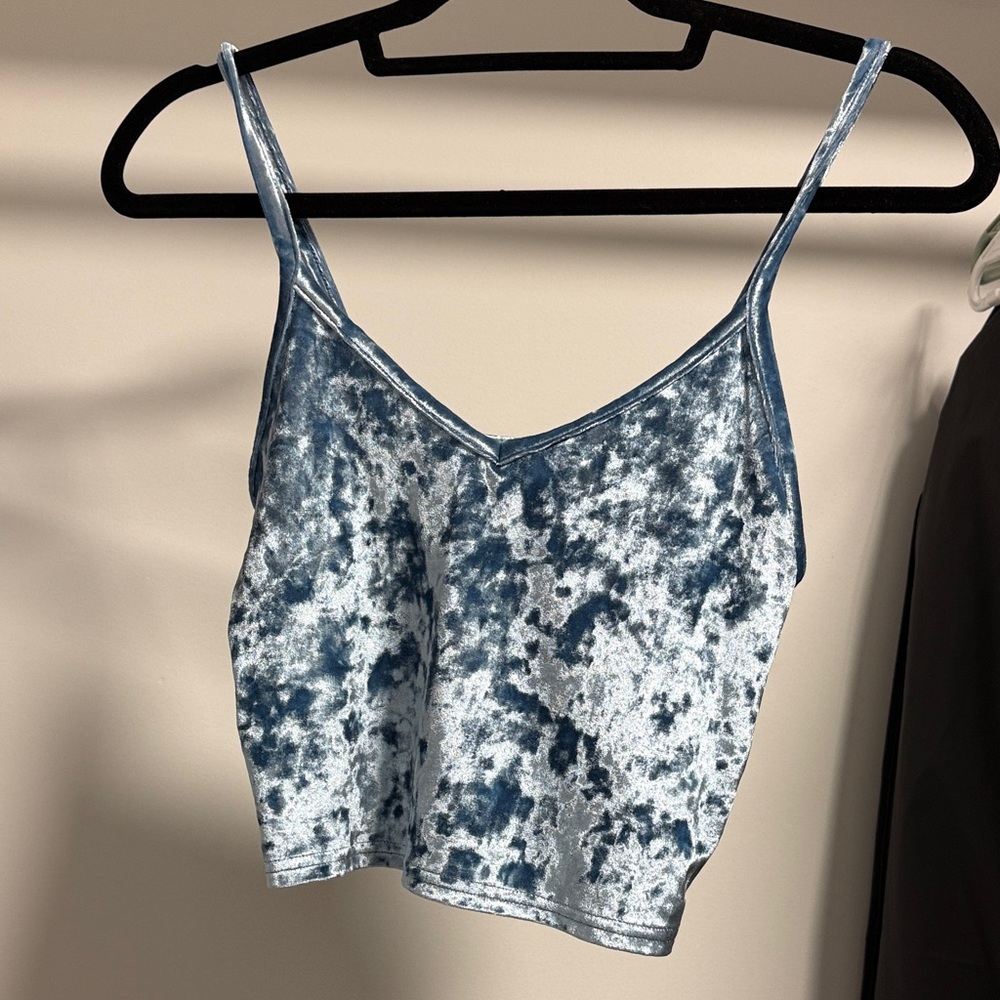 Urban Outfitters Velvet Cropped Cami